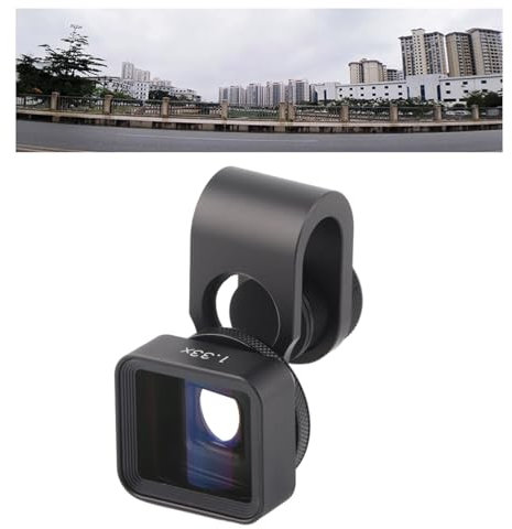 EIMSOAH Mobiles Anamorphotisches Objektiv, 1,33-X-Breitbild-Deformationsfilmobjektiv, Kompatibel mit Smartphone-Tablets für Anamorphic Lens Anamorphic Lens Black Mobile Anamorphic Lens