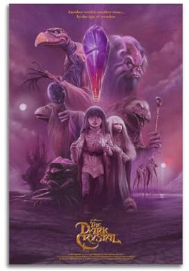 Filmposter, The Dark Crystal Poster für Zimmer, ästhetische 90er-Poster für Zimmer, 61 x 91 cm, Posterrahmen, individuelles Poster, Poster, Wandkunst, dekoratives Gemälde, Schlafzimmer, Malerei,