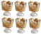 Footed Glass Dessert Bowls – Set of 6 x 300ml – Trifle, Ice Cream, Yoghurt, Mousse & Gateaux Serving Dishes – Elegant Stem Glass Design – Modern Tableware – M&W
