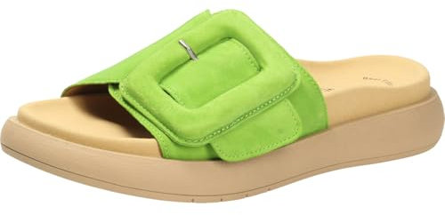 Gabor Damen Pantoletten, Frauen Slipper,sommerschuhe,sommerclogs,sandalen,freizeitschuhe,schlupfschuhe,schluepfschuhe,granny green,41 EU / 7.5 UK