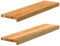 Kangmusi Fensterbänke 2 Stk. Hell 80x20x2 cm Massivholz Eiche,4009134kangmusi