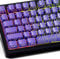 Catekro Topografische Tastenkappen, OEM Profile 118 Tasten, Seitlich Gravierte, Transparente Keycaps, IMD-Tastenkappen-Prozess, DREI Materialschichten, Ideal für 75 & 60 Prozent Tastaturen (Lila)