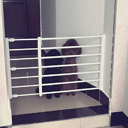 Haustier-Laufgitter, Telesdog-Blockierbrett, Anti-Katzen-Hundeschutzgitter, Zaun, Balkon, Isolationstür, stanzfrei, Treppengeländer, Zaun, Leitplanke/Höhe 42 cm/Länge 56–80 cm