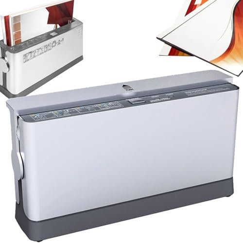Vituord Thermo-Cinch-Bindemaschine, 12-Zoll-Hotmelt-Buchbinder mit Kühlschlitz, Thermobindemaschine mit 200 Blatt Kapazität, 22 mm maximale Bindedicke, for Zeitschriftenfotodokumente, Berichte