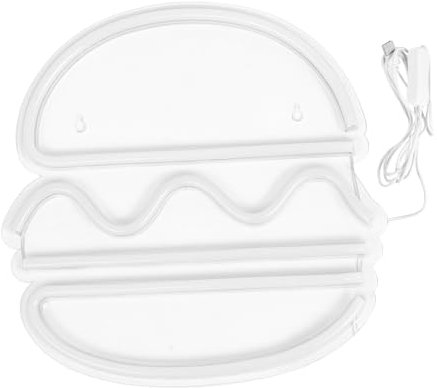 Mikikit Neonlicht- Burger-form -lampe Für Die Nacht Usb-stromversorgung Sicher Für Jungen Und Mädchen Erwachsene