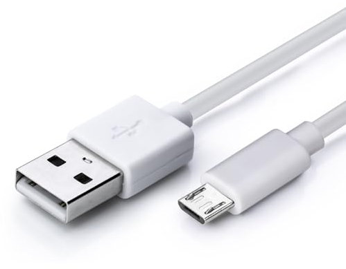 Status ATM1MPVCWL10 - Cable de carga micro USB A a USB, cargador rápido, 1 m, duradero, cable de carga rápida de 5 W, sincronización de datos de alta velocidad, blanco, (paquete de 1), ATM1MPVCWL10