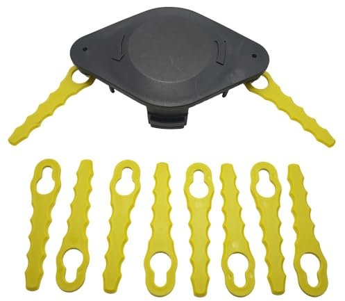 10 klinge SetTrimmen Kopf Gras Trimmer Kopf Cutter Teile Mit Kunststoff KlingeKunststoff Ersatz Klinge Rasenmäher