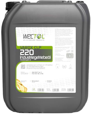 Wectol Getriebeöl Varox CLP 220 20L / DIN 51517 Teil 3 CLP, FE 8-Test, SEB 181 226