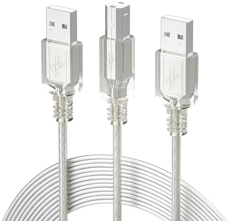 FIBBR HiFi USB-Audio Câble 3M, Câble Optique USB, Câble de Connexion DAC Décodeur, pour les Amateurs de Musique, Décodeur HiFi, Carte son Externe, Audio Actif, Périphérique Audio USB