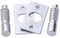 2X Heavy Duty Security Nickel Hinge Bolt - Strong Steel Door Frame Protection