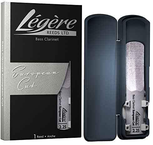 Légère Reeds - Bass Clarinet Reed, European Cut, Strength 2.25 (BCES2.25) - Premium Synthetic Woodwind Reed