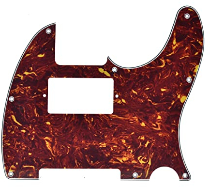 Dopro Humbucker Plektrumschutz für Telecaster (8 Löcher, für USA/Mexikanische Fender Telecaster) Vintage Tortoise