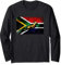 Springbok Bokke South African Flag Vintage Rugby Langarmshirt