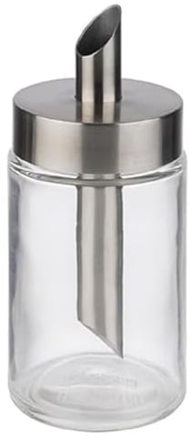 APS 40509 Zuckerdosierer, Ø 6 cm, Höhe 14,5 cm, Glas, Schraubdeckel aus Edelstahl