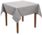 Tischdecke Baumwolle Linon - Uni, Einfarbig, Baumwolltischdecke, Tischtuch, Tischdeko (Hellgrau, 130x130 cm)