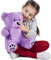 VERCART Orsacchiotto di Peluche Orso Bambola Morbida Regalo di Compleanno Fidanzata Natale Adulto Bambina Viola 25cm Seduto