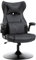Vinsetto Fauteuil Gaming Fauteuil de Bureau Gaming Base Ronde métal pivotante 360° Hauteur réglable Coussins intégrés revêtement synthétique Noir