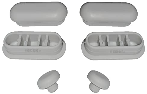 HYDRO HOME Kit Paracolpi In Gomma Per Copriwater, Per Tavoletta Wc Termoindurente, Montaggio Semplice, 6 Pz MADE IN ITALY