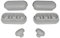 HYDRO HOME Kit Paracolpi In Gomma Per Copriwater, Per Tavoletta Wc Termoindurente, Montaggio Semplice, 6 Pz MADE IN ITALY