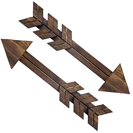 HEALLILY 4 Stück Holzpfeile Unterzeichnen Dekorative Holzschilder Rustikale Tafel Aus Holz Hochzeit Rustikal Vintage- Rustikale Hölzerne Pfeil Tafel Wandgiebel Bambus Holzzaun Ländlich