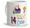 LolaPix Taza con nombre. Tazas personalizadas. Tazas desayuno originales. Varios diseños. CUMPLEAÑOS FELIZ
