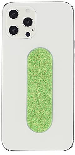 MOMOSTiCK - Das Original! Smartphone Fingerhalter - Handy Fingerhalterung Handy Halter Ständer Griff - Handy Halterung Handy Ring (Pearl Serie - Grün PU)