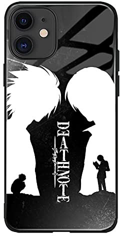 Kira Light Yagami VS L Death Note Anime Japanische Manga Anti-Drop Hülle Case Handyhülle kompatibel mit (Glänzendes gehärtetes Glas, iPhone 12)