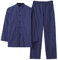 Chinois Traditionnel Manches Longues Tang Costume Kung Fu Uniforme Chemise pour Hommes Kung Fu Veste Pantalon, Coton Pur Tai Chi Uniforme, Hanfu Kung Fu Wing Chun Ch Blue-M