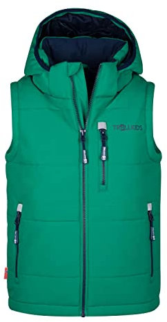 Trollkids Kids Narvik Vest XT 104, pepper green