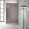 Aqua Roy Modello INOX MULTILINE 80 cm da 70/80/90/100/110/120 - Box doccia in vetro bronzo, 8 mm, trasparente, motivo sabbiato, 80 x 195 cm