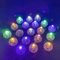 120 Stück LED Ballons Lichter,Leuchtende Luftballons,Bunte Blinkende Party Licht,Mini LED Runde Ballonlichter,für Papierlaterne Ballon Party Halloween Hochzeit Party Geburtstag Dekoration