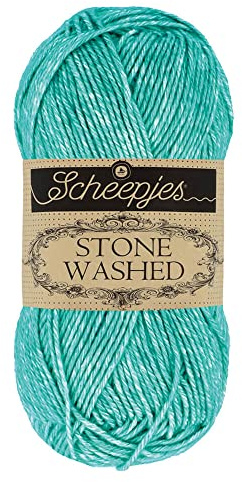Scheepjes - Scheepjes Stone Washed 815 Green Agate Yarn - 10x50g