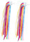 Toddmomy 4 Paare Fahrrad-Streamer Scooter Fahrrad Streamer Fahrrad-trainingsgriff Quastenband Am Lenker Fahrrad Regenbogen Lenkerbänder Alte Luftschlangen Polyester Jahrgang Handhaben Kind