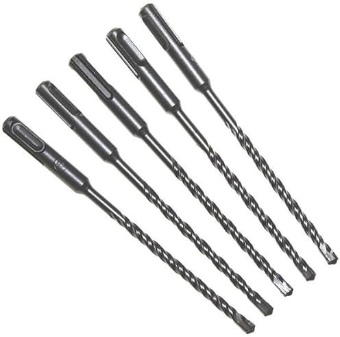 EETools (5PK) SDS Plus Masonry TCT Tungsten Carbide Drill Bits (8mm x 160mm)