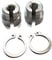 ibasenice 2Pcs Aluminum Cable Sleeve for Black Anodized Finish Easy to Install Precision Thread Design Car Accessories
