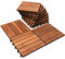 Joparri bodenfliesen 30 × 30cm, Holzfliesen für Balkon, Rutschhemmung & Drainage Terrassenfliese, zuschneidbar Holzfliesen für Garten Terrasse Balkon (model B-44 Stück | 4m²)