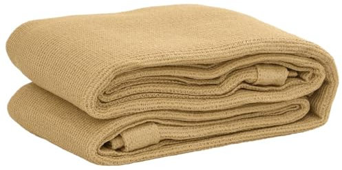 vidaXL Zeltteppich, Campingteppich mit Ösen, Teppich für Zelt Terrasse Wohnwagenmarkise, Vorzeltteppich Zeltmatte Markisenteppich, Sandfarbe HDPE