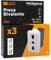 Prise électrique italienne 2P+T bivalente 10/16 A 250 V prise de courant bipasso Pluristandard de mur couleur blanche fruits compatibles avec BTicino Matix Séries Résidentielles 518B - Lot de 3