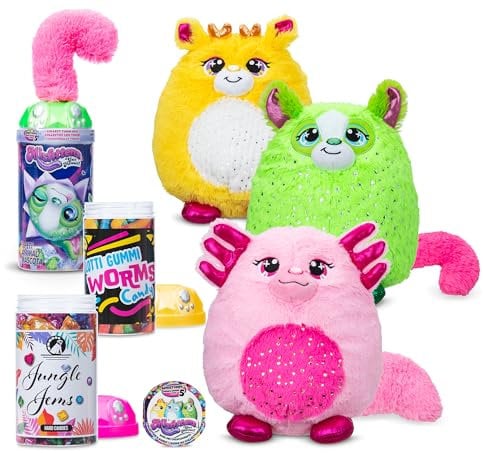 Misfittens Cats - Überraschungsplüschtier zum Sammeln – Edelstein, Kätzchen, Plüschkatze, Überraschungsspielzeug mit Fell für Mädchen, Jungen, Kinder und Kleinkinder ab 3 Jahren, Basic Fun