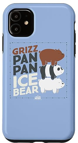 iPhone 11 We Bare Bears Grizz Pan Pan Ice Bear Case