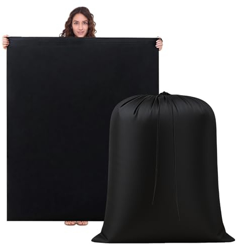 2 Pack Clothes Storage Bag, 43 x 55 Moving Bags Heavy Duty Extra Large with Drawstring, Reusable Giant Extra Luggage Storage Bags for Luggage, Suitcase, Furniture, Chair, Kids Bike
