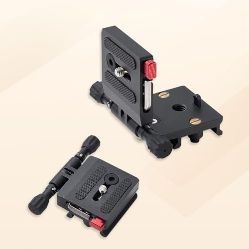 Plegable Cámara DSLR L Soporte Horizontal Vertical Interruptor Trípode Placa de liberación rápida Compatible con Canon Nikon Sony dji Osmo Ronin Zhiyun Estabilizador Trípode Monopie