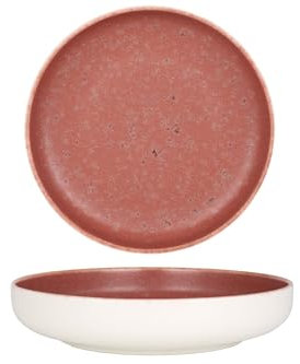 Rinart Platos hondos - Rosa - Porcelana - 20 cm (900cc) - juego de 6