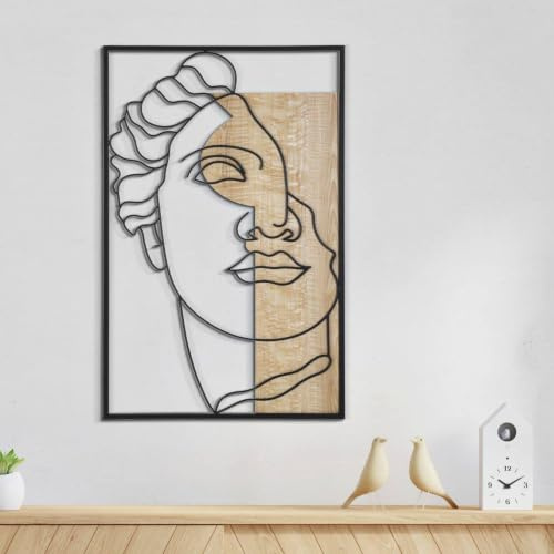 Dmora Wandpaneel Bianzone 50x2 cm, Modern Mehrfarbig