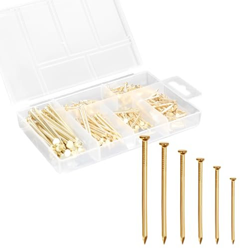 280PCS Nails Panel Pins Steel Picture Nails for Hanging Pictures Small Wall Nails for Walls Fence Nails Long Wood Nails Clout Nails for Wood DIY Craft Decor