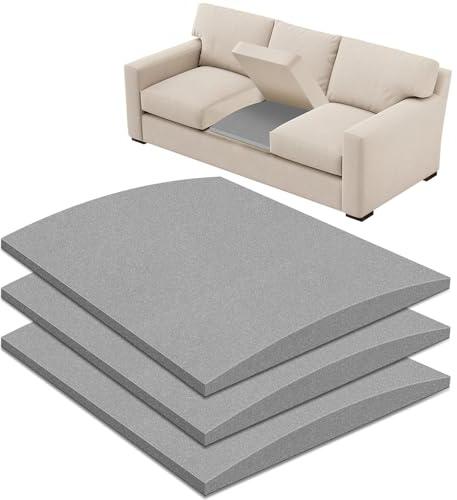 OFKAIS 60 x 50cm Sofa Support for Sagging Cushions,Sofa Cushion Support-3PC | 45D High Density Curved Foam, Couch Cushion Support,Sofa Cushion Support for Sagging Couch Seat