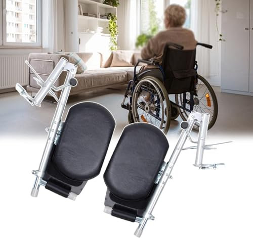 LJLAO Repose-Pieds Robustes pour Fauteuil Roulant, Repose-Jambes Réglables De 39 À 45 Cm, Fente Fixe De 6,8 Cm, Capacité De Charge De 100 Kg, pour Une Utilisation Et Un Soutien Pratiques,A