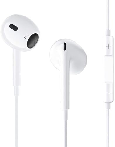 Headphones for iPhone,Wired Earphones Stereo Sound In-Ear Earbuds with (Built-in Microphone&Volume Control),Compatible with iPhone 14/14 Plus/14 Pro Max/13/12/Mini/11/X/XR/XS/SE/8, Support All iOS