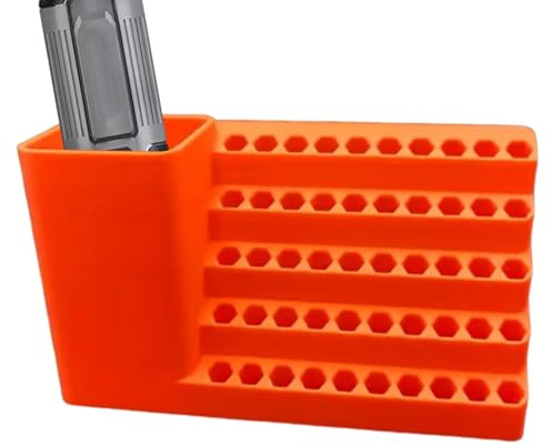 Aufbewahrung für Schraubendreher Bits - Robuste Pegboard Bohrersortierbox - Werkzeugaufbewahrung für Werkstatt Garage als Pegboard-System