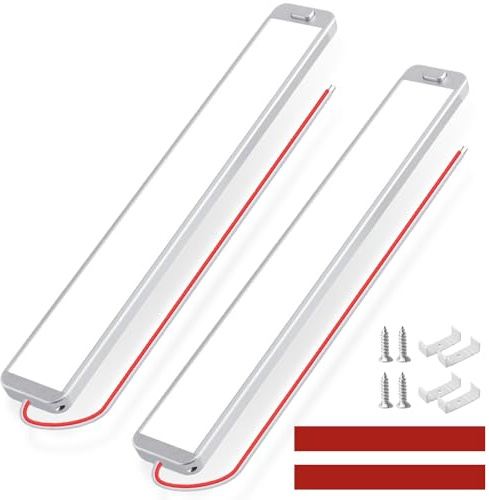 2 Stück 12v Led Lampe Wohnmobil, 120 LED Innenbeluchtung, 6000K LED Innenlichtleiste, Lampen für Campingbus Dach Beleuchtung Lichtleiste Auto Innenraumbeleuchtung Lichtleiste für Wohnwagen Camper LKW